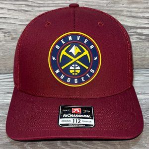 Denver Nuggets 3D Snapback Trucker Hat- Cardinal
